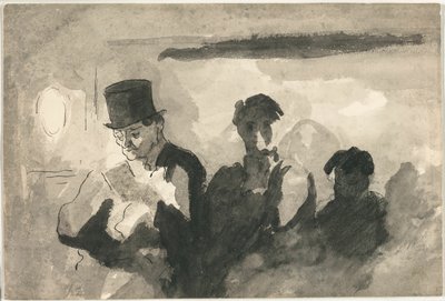 Third Class Carriage by Honoré Victorin Daumier