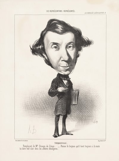 Tocqueville, 1849 by Honoré Daumier