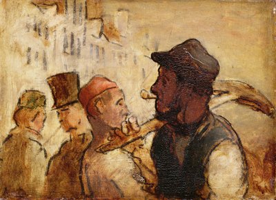 Workmen on the Street by Honoré Daumier