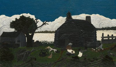 Cabin in the Cotton by Horace Pippin