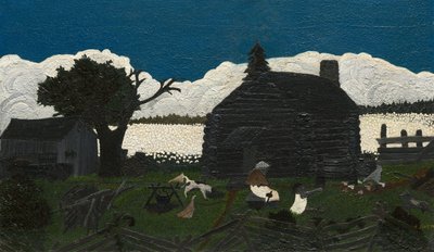 Cabin in the Cotton, c. 1931-1937 by Horace Pippin