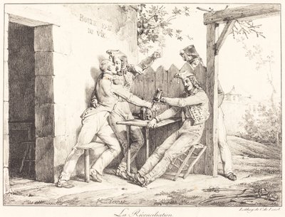 The Reconciliation by Emile Jean Horace Vernet