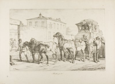 Mail Coach by Emile Jean Horace Vernet