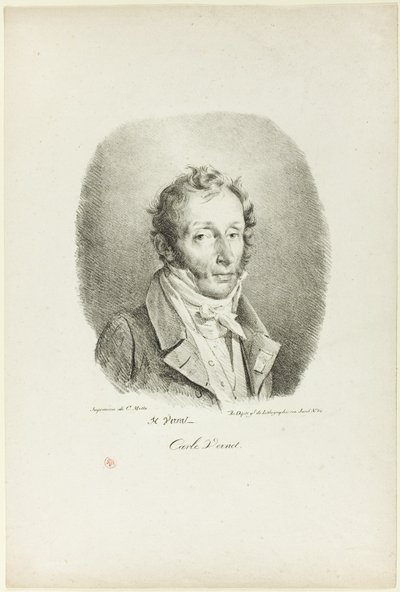 Portrait of Carle Vernet by Emile Jean Horace Vernet