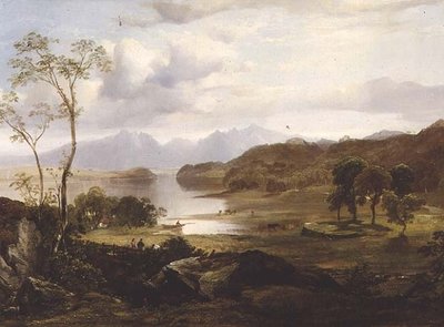 Loch Fad: Arran in the Distance by Horatio McCulloch