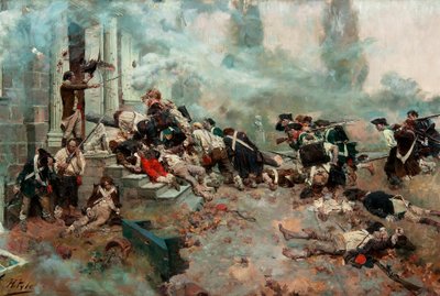 The Attack upon the Chew House by Howard Pyle