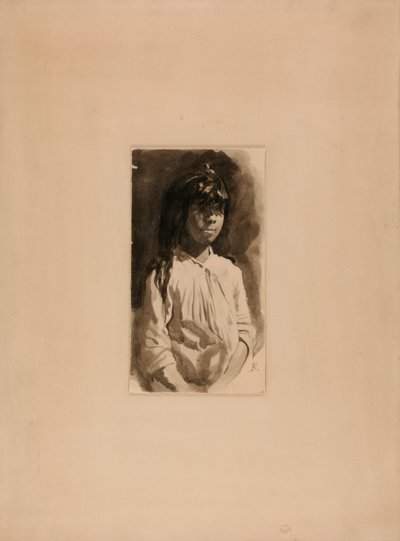 Head of a Mesdado Girl by Howard Russell Butler