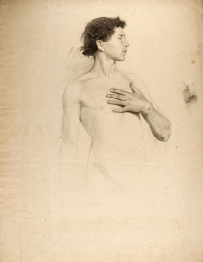 Nude Boy, Torso and Head by Howard Russell Butler