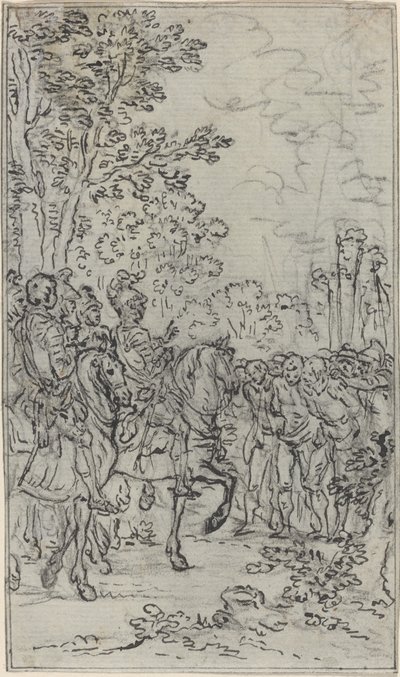 Captives before a Commander by Hubert Francois Gravelot
