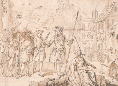 Port Mahon by Hubert Francois Gravelot