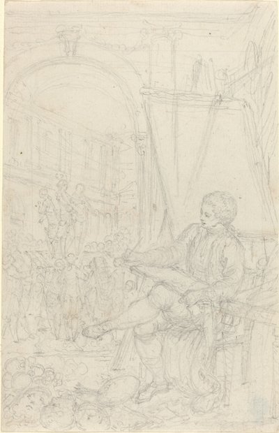 Self-Portrait by Hubert Francois Gravelot