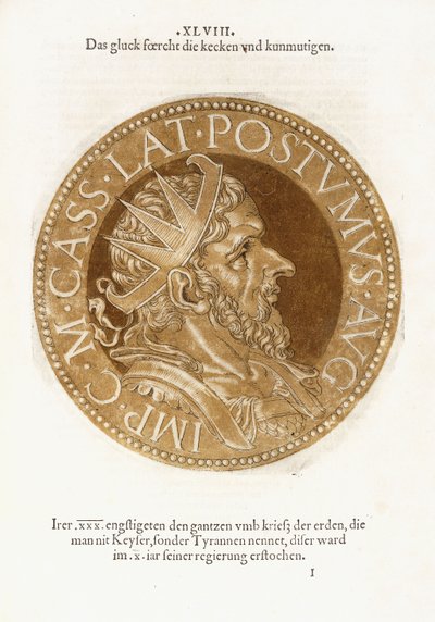 Marcus Cassianus Latinus Postumus by Hubert Goltzius