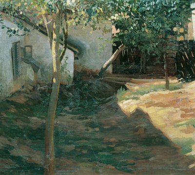 In the Plum Garden (Waldviertel) by Hubert Landa