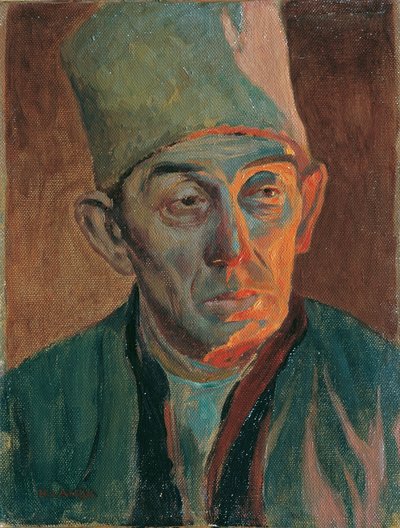 Man with Fur Cap by Hubert Landa
