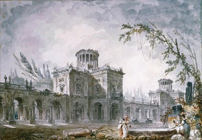 Architectural Fantasy, 1760 by Hubert Robert