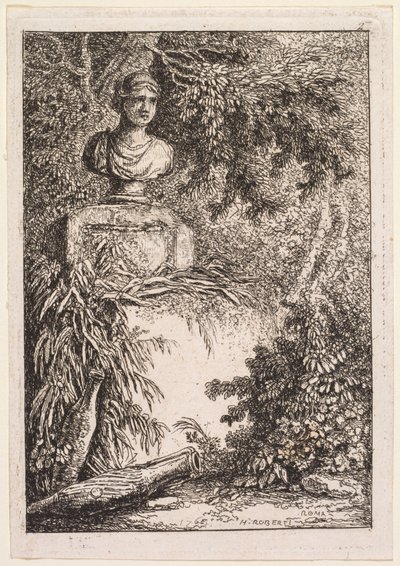 Les Soirées de Rome: Le Buste, 1764 by Hubert Robert