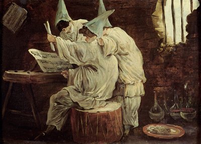 Musician Buffoons by Hubert Robert