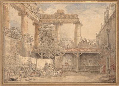Roman Ruins, Villa Pamfili by Hubert Robert