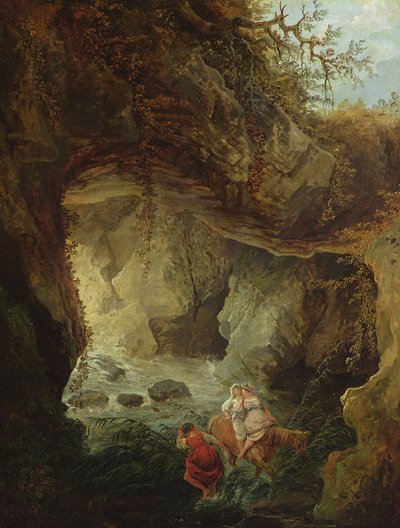 The Grotto by Hubert Robert