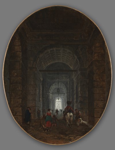 The Grotto of Posillipo by Hubert Robert