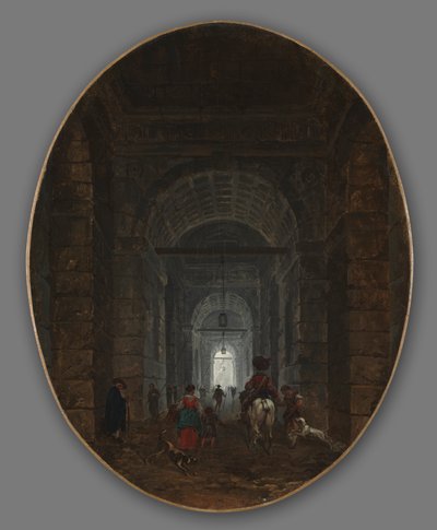 The Grotto of Posillipo by Hubert Robert