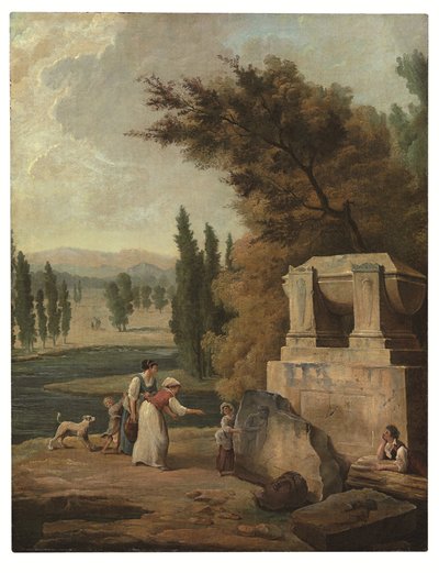 The Park at Ermenonville by Hubert Robert