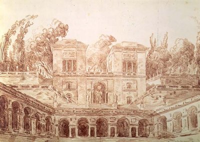 Villa Farnese, Rome by Hubert Robert