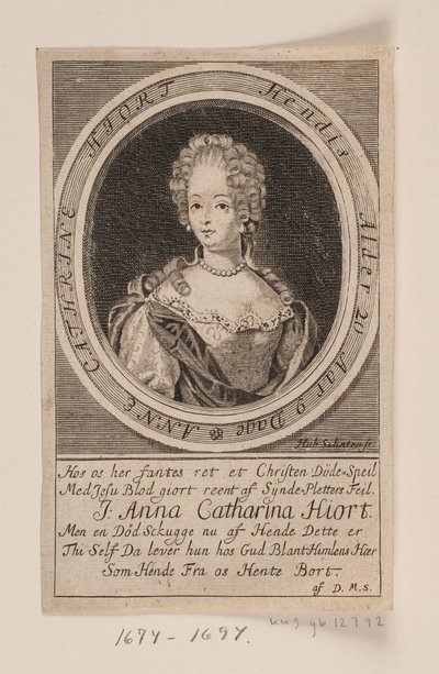 Anna Catharina Hjort by Hubert Schaten