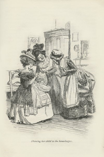 Showing Her Child to the Housekeeper by Hugh Thomson