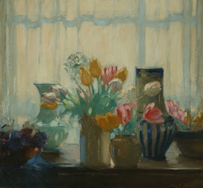 Flowers in the Window by Hugh Wallis