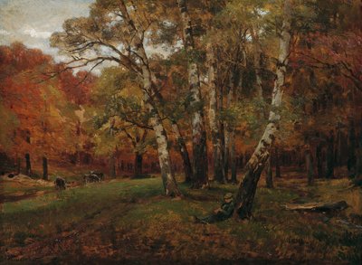 Landscape with Birches by Hugo Darnaut