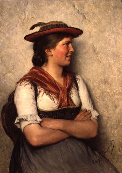 A Peasant Girl by Hugo Wilhelm Kauffman