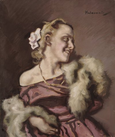 Portrait of a Woman by Hugo von Habermann