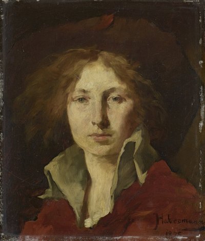 Female Head by Hugo von Habermann