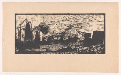 Rotterdam Harbor by Huib Luns