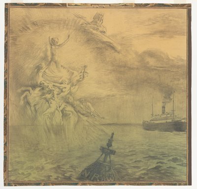 Seafaring. Design for a Mural in Rotterdam by Huib Luns