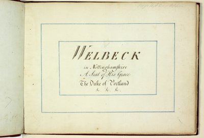 Red Book: Welbeck by Humphry Repton