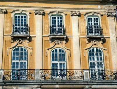 Facade of Esterhazy palace by Hungarian School