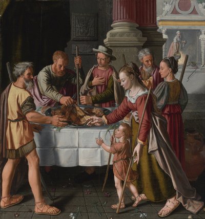 The First Passover Feast by Huybrecht Beuckelaer