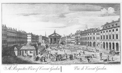 A Perspective View of Covent Garden by I. (after) Maurer