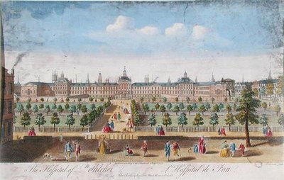 Bethlehem Hospital, engraved by T. Bonles by I. (after) Maurer