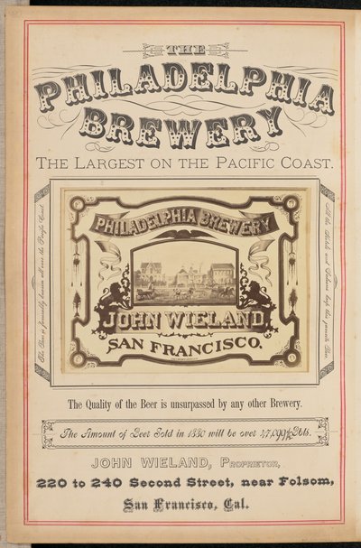 Philadelphia Brewery, San Francisco by I. W. Taber