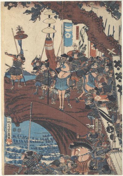 Overlooking the Bay by Ichieisai Yoshitsuya