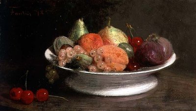 Still Life of Fruit by Ignace Henri Jean Fantin Latour