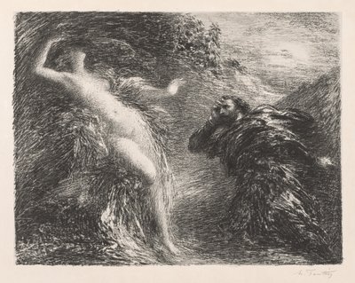 Manfred and Astarté by Ignace Henri Jean Fantin Latour