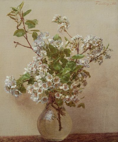 Pear Blossom, 1882 by Ignace Henri Jean Fantin Latour