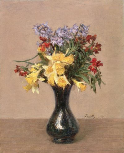 Spring Flowers by Ignace Henri Jean Fantin Latour