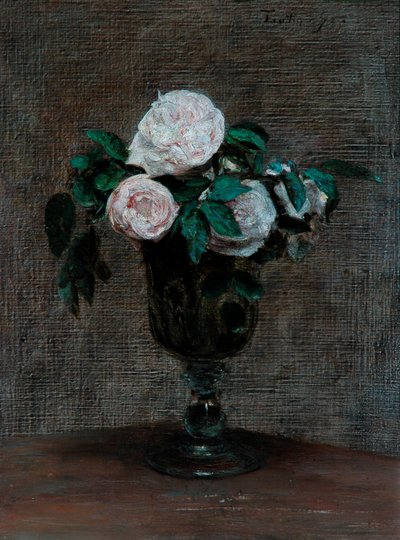 Study of Roses, 1872 by Ignace Henri Jean Fantin Latour