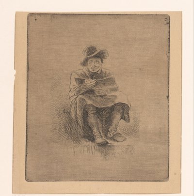 Reading Man by Ignace Joseph de Claussin (attributed to)
