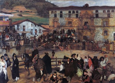 Bullfight in Eibar by Ignacio Zuloaga y Zabaleta